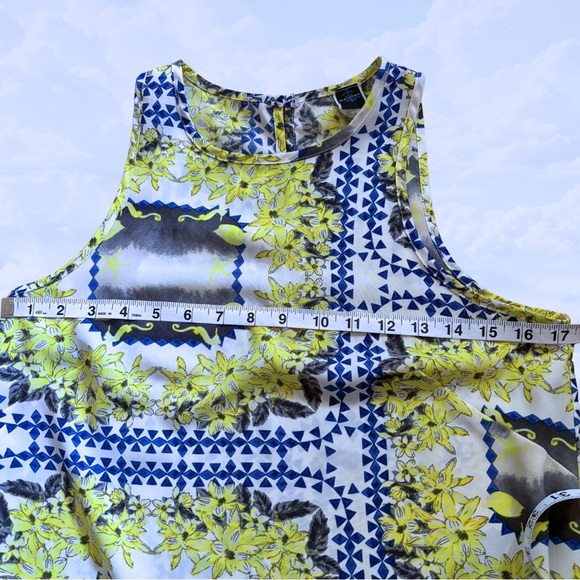 PRONTO Swing Dress sleeveless minidress shift floral print size small - Picture 7 of 8